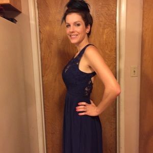 Cobalt blue bridesmaids dresses